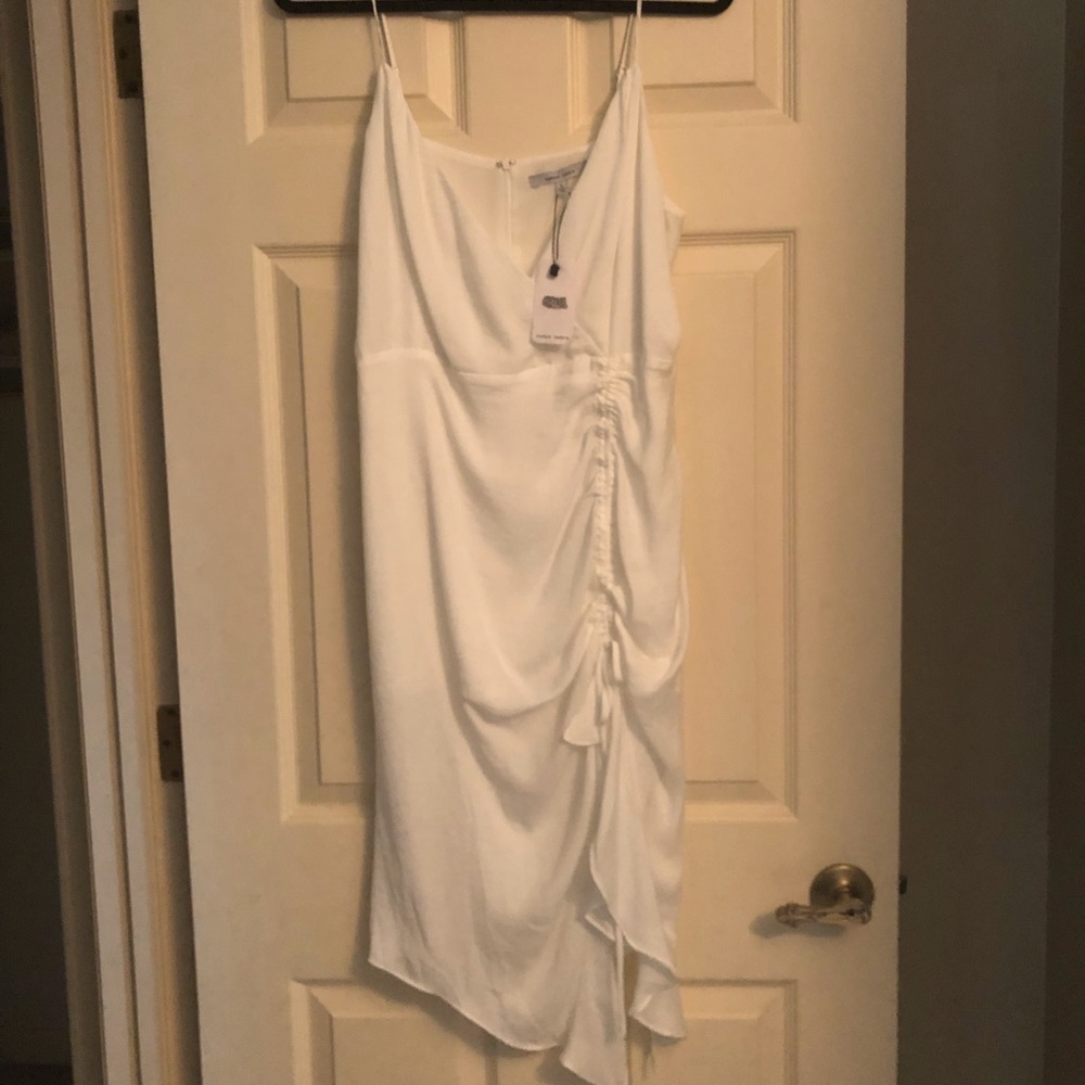 Naked Zebra White Cocktail Dress Lg
